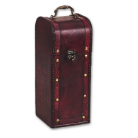 WINE WOODEN BOX 14x14,5x35cm