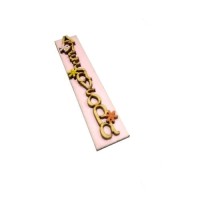 Wooden name charm for Easter candle