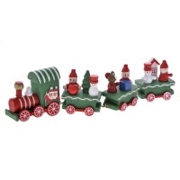 Wooden Christmas Decorative Train 22,5Χ7Χ2,8εκ