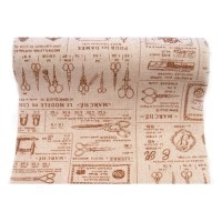 Vintage canvas roll fabric sewing 24cm x 4.5m