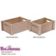 Wooden crates set of 2