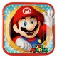 Χάρτινα πιατάκια φαγητού 23εκ Super Mario  8 τεμαχίων
