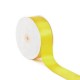 Single Face Satin Ribbon Yellow 25mm x 50m
